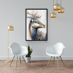 Encadré 24 x 36 - Cerf doré