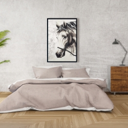 Encadré 24 x 36 - Alpha le cheval blanc