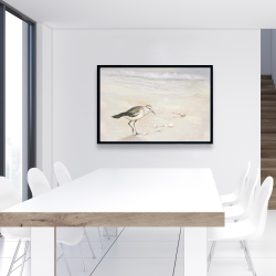 Framed 24 x 36 - Semipalmated sandpiper on the beach