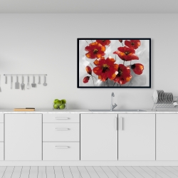 Framed 24 x 36 - Anemone flowers