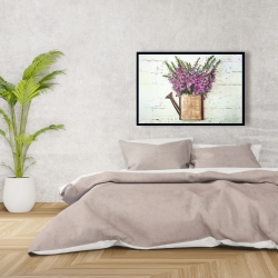 Framed 24 x 36 - Purple foxglove flowers