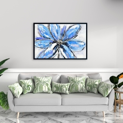 Encadré 24 x 36 - Fleur bleue