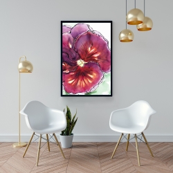 Encadré 24 x 36 - Orchidée floraison avec des pétales ondulés