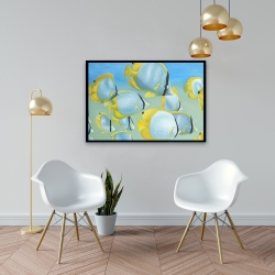 Framed 24 x 36 - Butterfly fishes