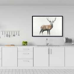 Framed 24 x 36 - Deer