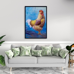 Framed 24 x 36 - Beautiful rooster