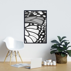 Framed 24 x 36 - Butterfly wings closeup