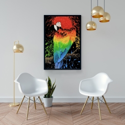 Encadré 24 x 36 - Perroquet arc-en-ciel