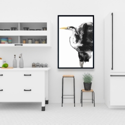 Framed 24 x 36 - Heron