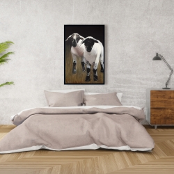 Framed 24 x 36 - Two lambs
