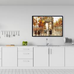 Encadré 24 x 36 - Arc de triomphe en automne