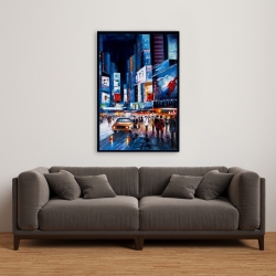 Framed 24 x 36 - Times square perspective