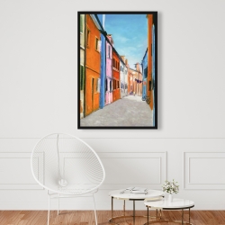 Encadré 24 x 36 - Maisons colorées en italie