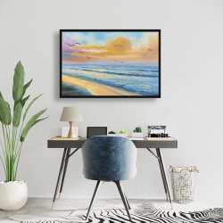 Framed 24 x 36 - Breathtaking tropical sunset