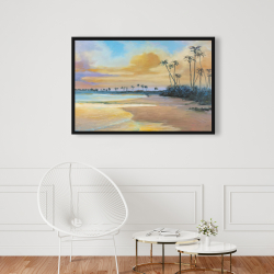 Encadré 24 x 36 - Couché de soleil à la mer