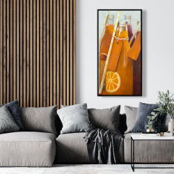 Framed 24 x 48 - Orange summer drinks