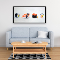 Framed 24 x 48 - Delicious sushis