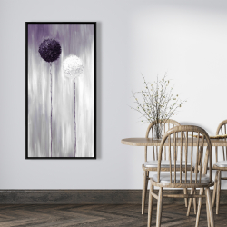 Encadré 24 x 48 - Fleur d'allium mauve