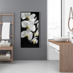 Framed 24 x 48 - Beautiful orchids