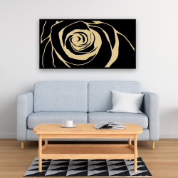 Encadré 24 x 48 - Rose noire