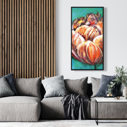 Encadré 24 x 48 - Tulipe double et abstraite