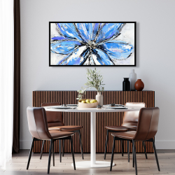 Encadré 24 x 48 - Fleur bleue