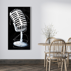 Framed 24 x 48 - Microphone