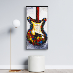 Encadré 24 x 48 - Guitare colorée