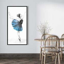 Encadré 24 x 48 - Petite ballerine bleue