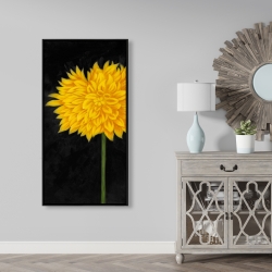 Encadré 24 x 48 - Chrysanthème jaune