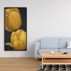 Framed 24 x 48 - Two daffodils flowers