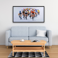 Framed 24 x 48 - Cycling competition