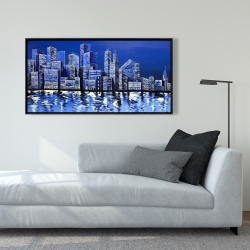 Framed 24 x 48 - Blue skyline