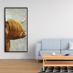 Framed 24 x 48 - Beautiful higland cattle