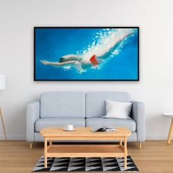 Framed 24 x 48 - Diving jump