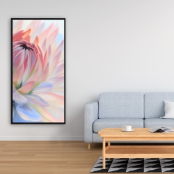 Encadré 24 x 48 - Fleur de lotus pastel