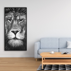 Encadré 24 x 48 - Portrait de lion