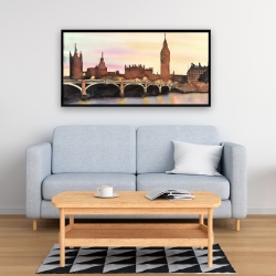 Encadré 24 x 48 - Couché de soleil sur le big ben