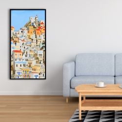 Encadré 24 x 48 - Petites maisons en grèce