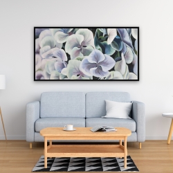 Encadré 24 x 48 - Fleurs d'hortensia colorées