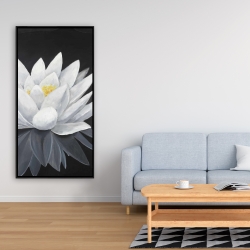 Encadré 24 x 48 - Fleur de lotus et sa réflexion