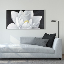 Encadré 24 x 48 - Vue de haut d'une fleur de lotus