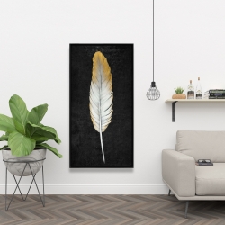 Framed 24 x 48 - Golden feather