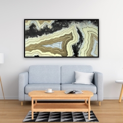 Framed 24 x 48 - Lace agate