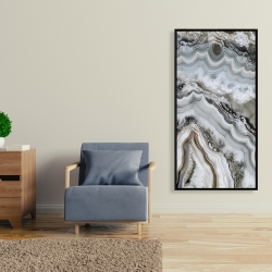 Framed 24 x 48 - Abstract geode