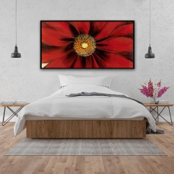 Encadré 24 x 48 - Marguerite rouge