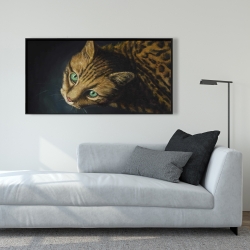 Encadré 24 x 48 - Chat de bengale