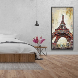 Encadré 24 x 48 - Tour eiffel abstraite