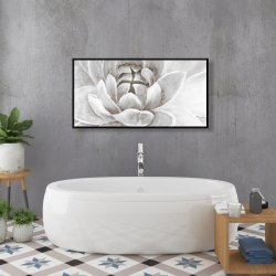 Encadré 24 x 48 - Delicate chrysanthème blanche