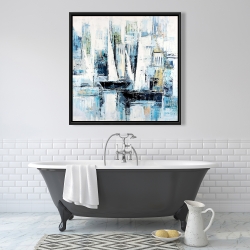 Framed 36 x 36 - Industrial style boats